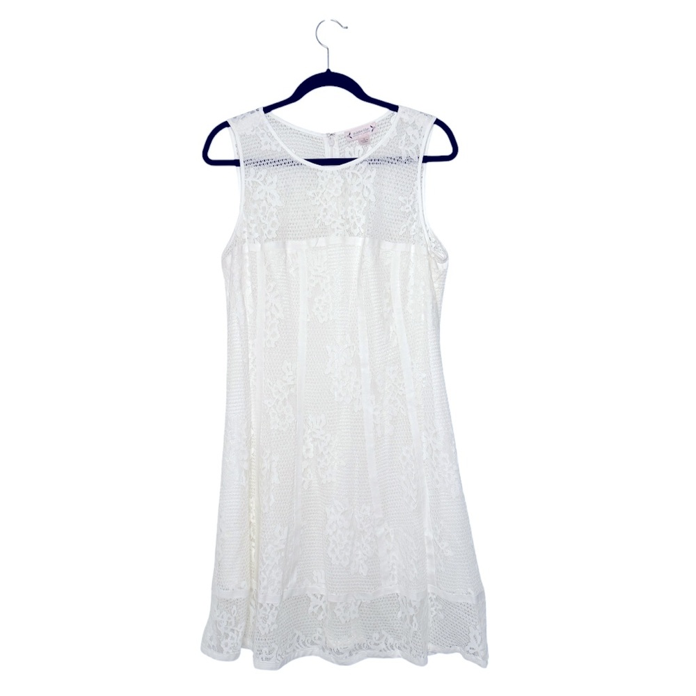 Nanette Lepore Elegant White Lace Dress Size 16